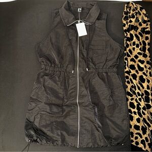 Forever 21 Zip-up Mini Utility Dress